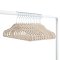 3 Sprouts Velvet Hangers (15 pieces),  Double dot beige