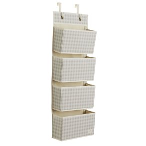 3 Sprouts Drrhngare med Fickor, Gingham beige