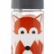 3 Sprouts Water Bottle, Fox/Gray