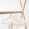 3 Sprouts Wheat straw hanger (Set of 15), ass. Cream/gray/brown