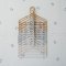 3 Sprouts Wheat straw hanger (Set of 15), ass. Cream/gray/brown