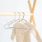 3 Sprouts Wheat straw hanger (Set of 15), ass. Cream/gray/brown