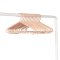 3 Sprouts Wheat straw hanger (Set of 15), Pink