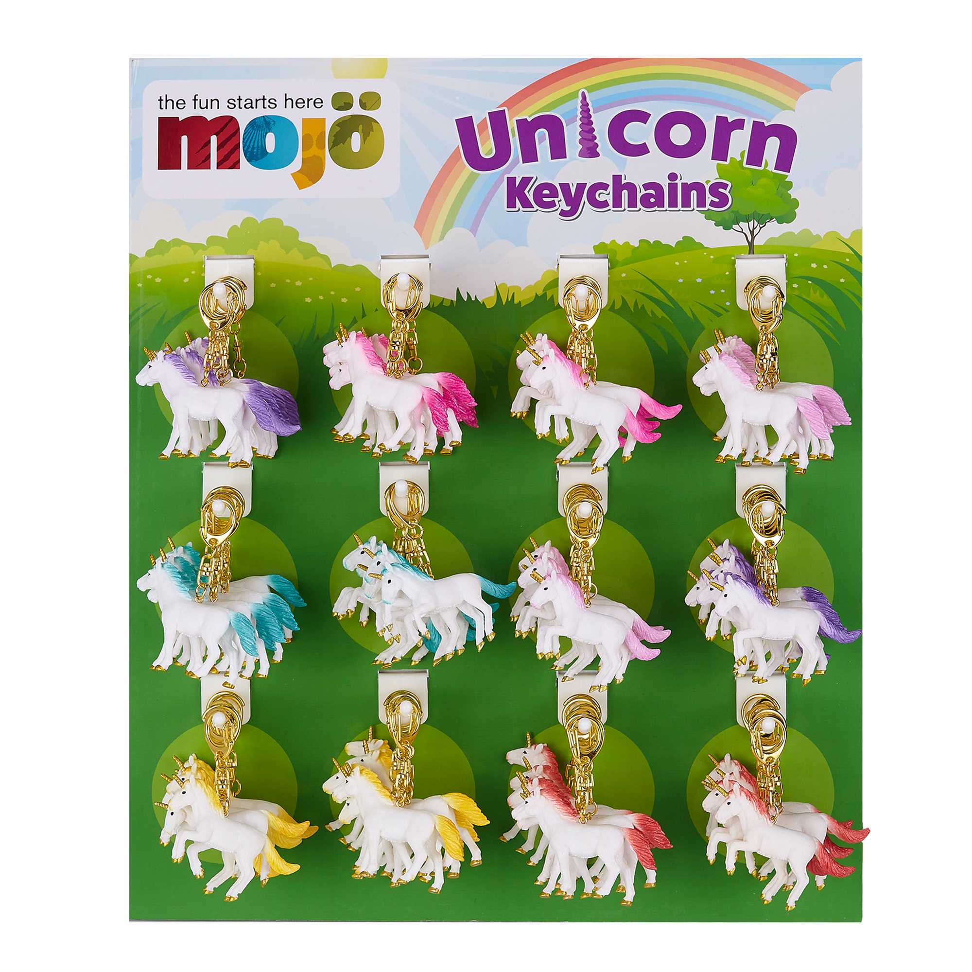 Mojo Display Key Chain (72 pcs.), Unicorn - Mojo - Import for Kids ApS