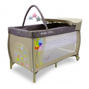 Asalvo Travel Cot Mix Plus with Insert, Changing Table and Opening, Windmill
