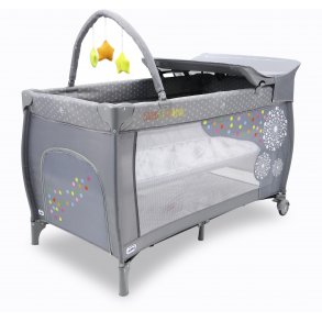 Asalvo Travel Cot Mix Plus with Insert, Changing Table and Opening, Dandelion