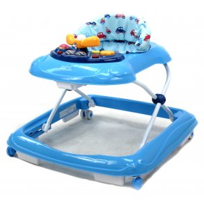 Asalvo Walking Chair, Blue Cars