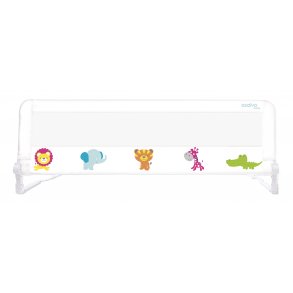 Asalvo Bed Guard 2-in-1, White with Animals