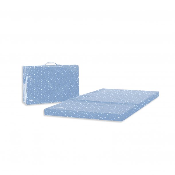 Asalvo Folding Mattress Stars 120x60x5cm, Blue