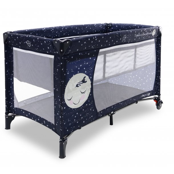 Asalvo Travel Cot Smooth with Insert, Moon