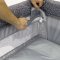 Asalvo Travel Cot Mix Plus with Insert, Changing Table and Opening, Zeppelin