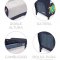 Asalvo Travel Cot Mix Plus with Insert, Changing Table and Opening, Zeppelin