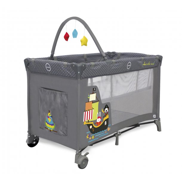 Asalvo Travel Cot Complete Duo with Insert, Pirates