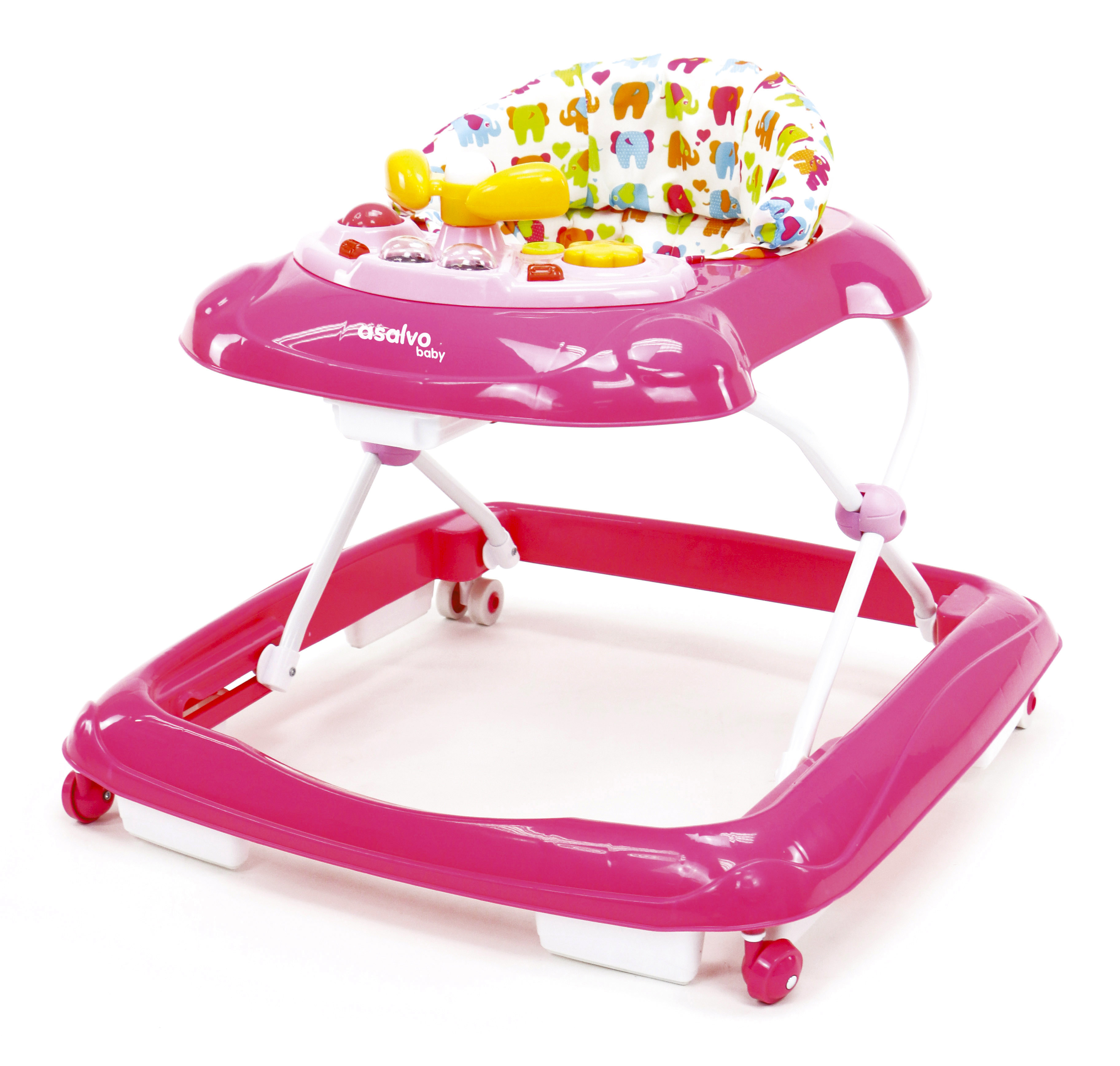Asalvo Walking Chair, Pink Elephants Asalvo Import for Kids ApS
