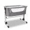 Asalvo Bedside Crib Fold, grey