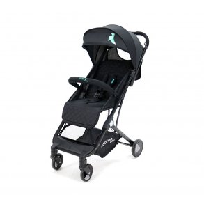 Asalvo Pushchair Flight Travel+, Black/Aqua