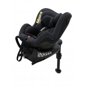 Asalvo Car Seat 0-18 kg and 360 Degrees Rotation, Virafix, Black