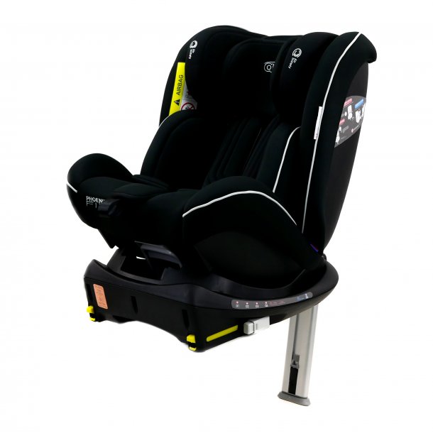 Asalvo Car Seat 0-36 kg. and 360 degree rotation, Phoenix Fix, Black