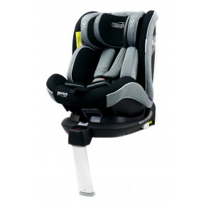 Asalvo Car Seat 0-36 kg. and 360 degree rotation, Render Fix, Grey
