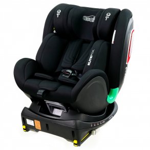 Asalvo Car Seat 0-18 kg. and 360 degree rotation, Elite Fix, Black