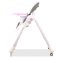 Asalvo High chair with wheels, Rabbit/Pink