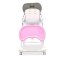 Asalvo High chair with wheels, Rabbit/Pink