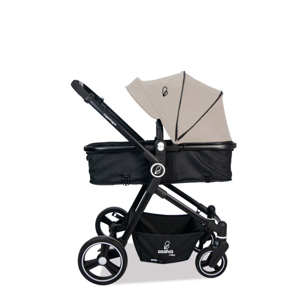 Asalvo stroller Copenhagen with footmuff, Beige