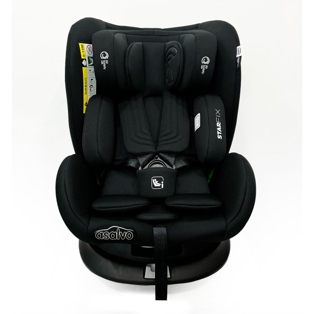Asalvo Car seat 0-36 kg. 360 rotating system Star Fix, Black