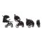 Asalvo Stroller Kibu, Black