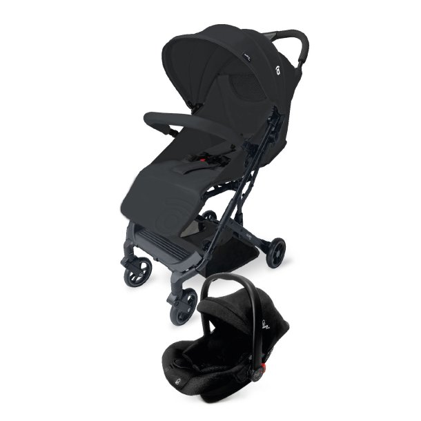 Asalvo Barnvagn Tumbucto Resesystem, Svart