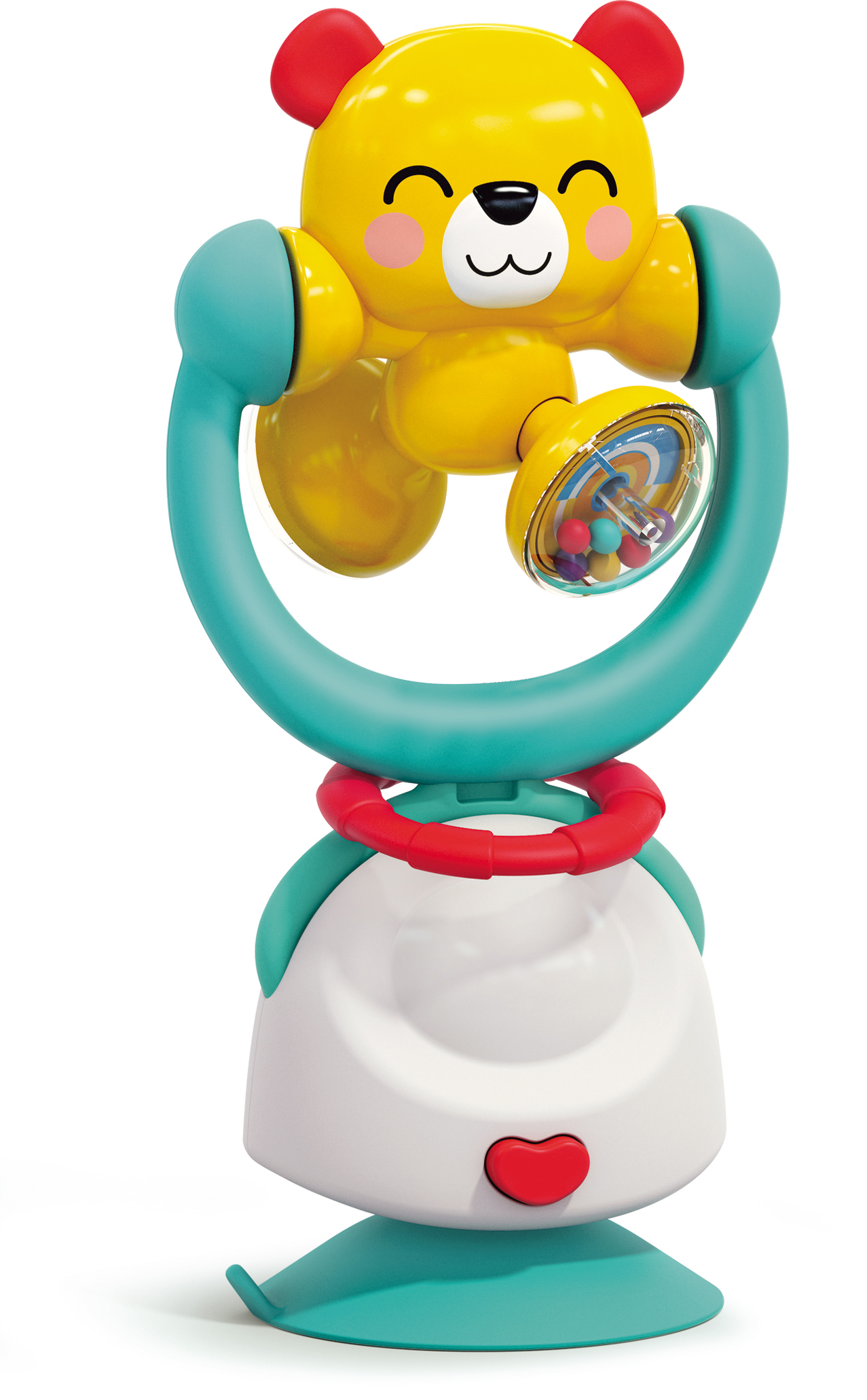 Kung Fu Bear with Rotating Joy (2-in-1 High Chair Toys & Baby Rattle)