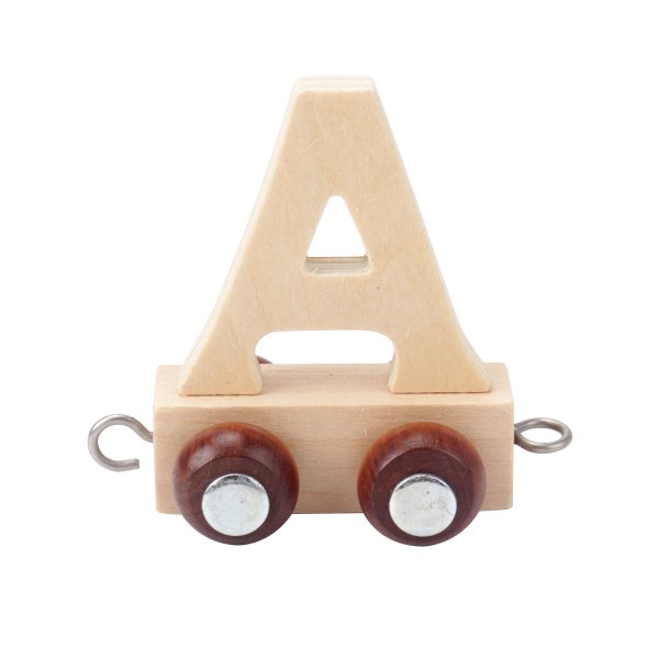 Kinder and Kids Letter train A, Natural