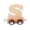 Kinder and Kids Letter train S, Natural