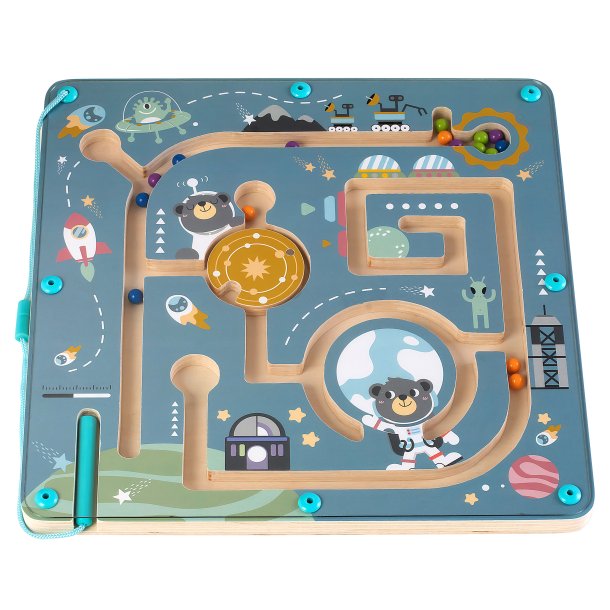 Kinder and Kids Maze with magnetic pen and balls, Space