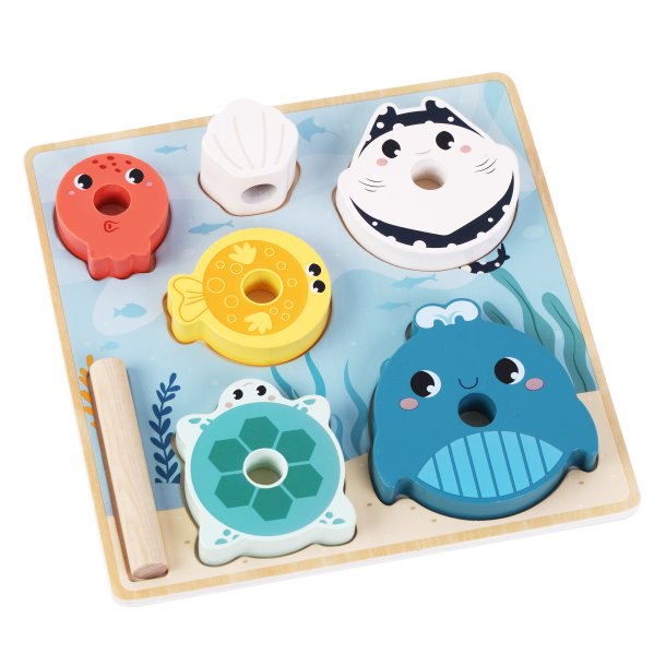 Kinder and Kids 2 i 1 Puslespil og stabletrn, Havet