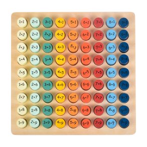 Kinder and Kids Counting Board with Addition Tasks