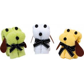 Legler Washcloths Small (3 pcs), Dogs