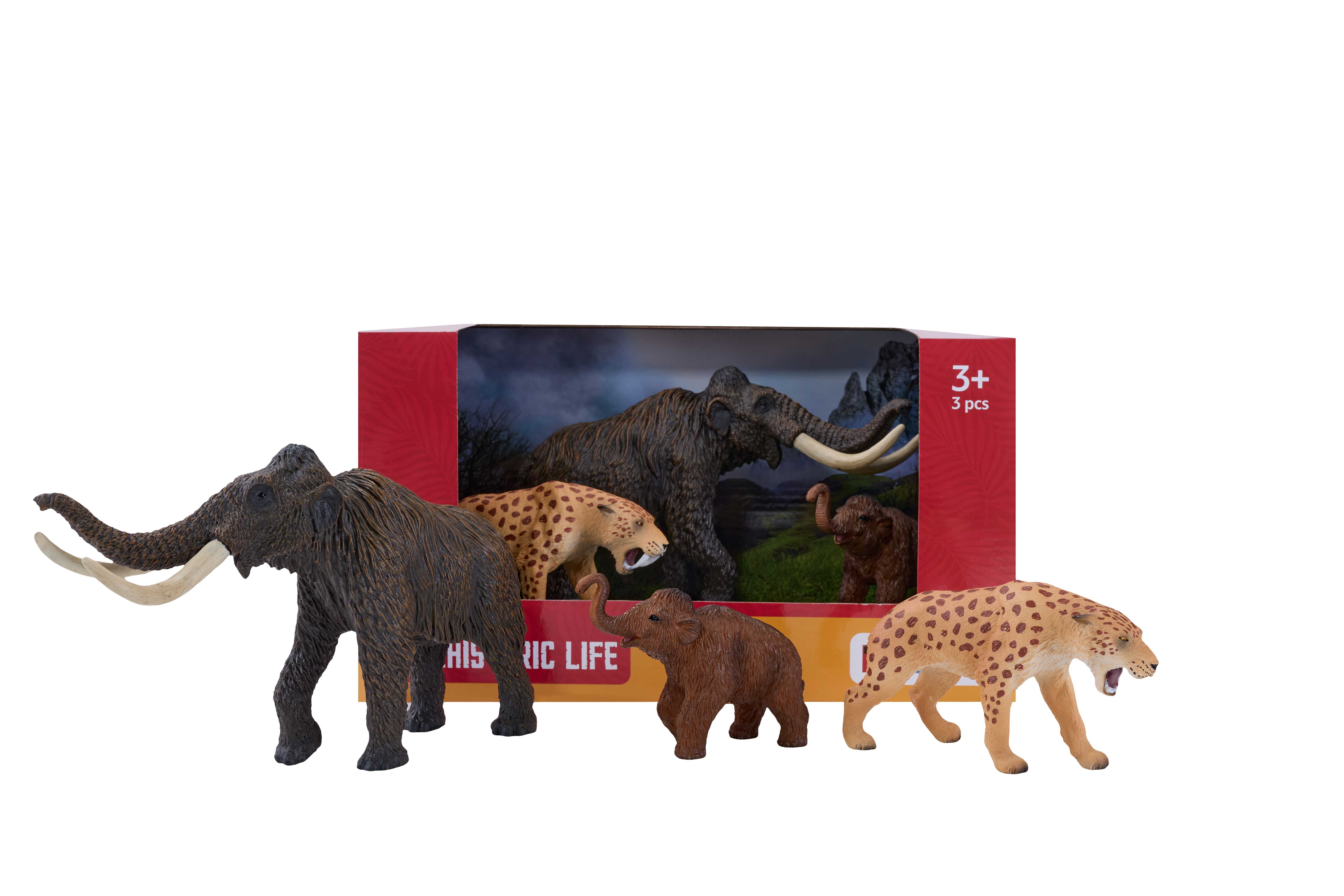 Mojo Mammals Set (3pc), Prehistoric life - Mojo - Import for