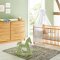 Pinolino Starter set 'Natura' extra wide2-part: cot bed, extra wide changing unit