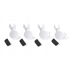 Pinolino Bed castor set with U-shaped adapter, white