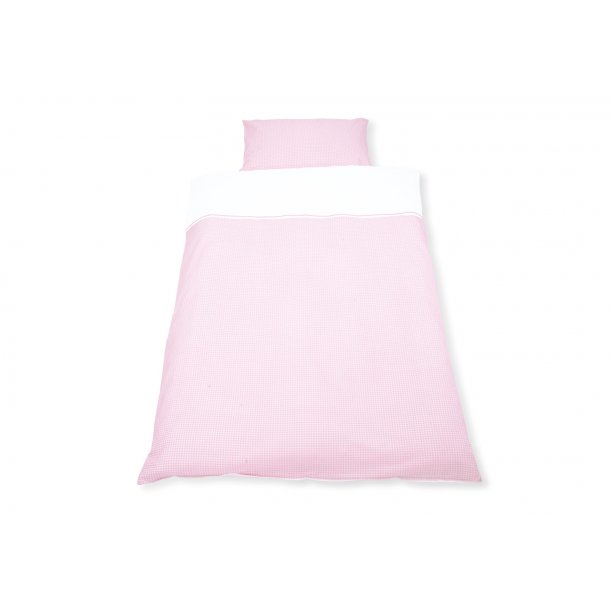 Pinolino Junior Bedding Set 100x135cm / 40x60cm, Vichy-Karo / Pink