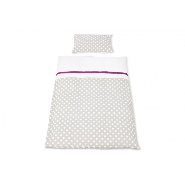 Pinolino Juniorsengesett 100x135cm/40x60cm, Prikker / Gr