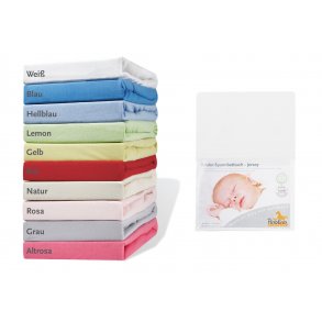 Pinolino Strklagen til Baby og Juniorseng, Jersey/Hvid