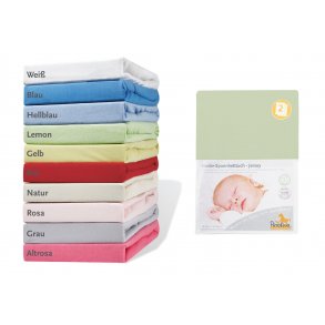 Pinolino Strklagen til Baby og Juniorseng (2 stk.), Jersey/Lemon