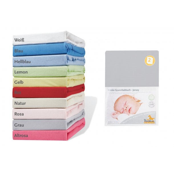 Pinolino Strklagen til Baby og Juniorseng 2 stk., Jersey/Gr