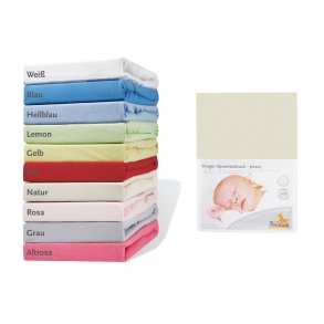 SYS-UDGET Pinolino Strklagen til Vugge, Bedside Crib og Barnevogn, Jersey/Natur