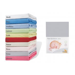 Pinolino Fitted sheet for cradles grey