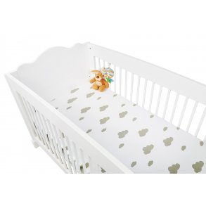 Pinolino Strklagen til Baby og Juniorseng 2 stk., Jersey/Gr Skyer