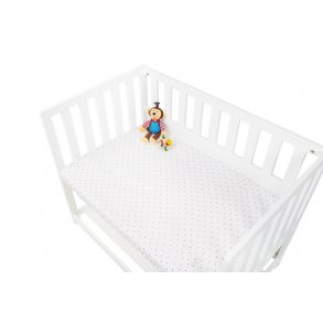 Pinolino Strklagen til Vugge, Bedside Crib og Barnevogn 2 stk., Jersey/Rosa Stjerner