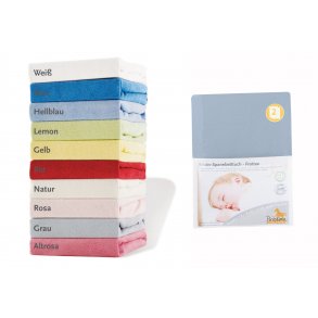 Pinolino Strklagen til Baby og Juniorseng (2 stk.), Frotté/Lys Bl